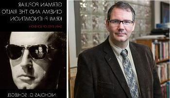 传播学助理教授尼克·施莱格尔和他新书的封面